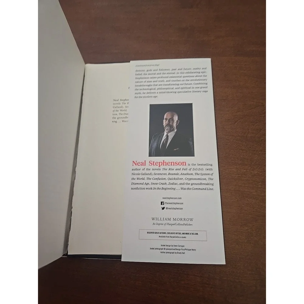 SIGNED Fall or Dodge‎ in Hell by Neal Stephenson 1st Ed 1st Print 2019 HCDJ